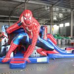 istana balon spiderman inflatable-zone