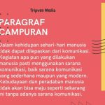Contoh Paragraf Campuran contoh paragraf campuran