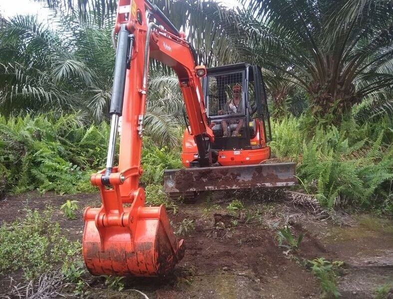 kelebihan Kubota mini excavator untuk lahan pertanian
