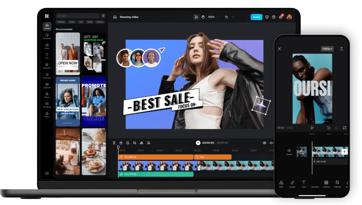 capcut edit video ai