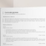 contoh format CV ATS Friendly